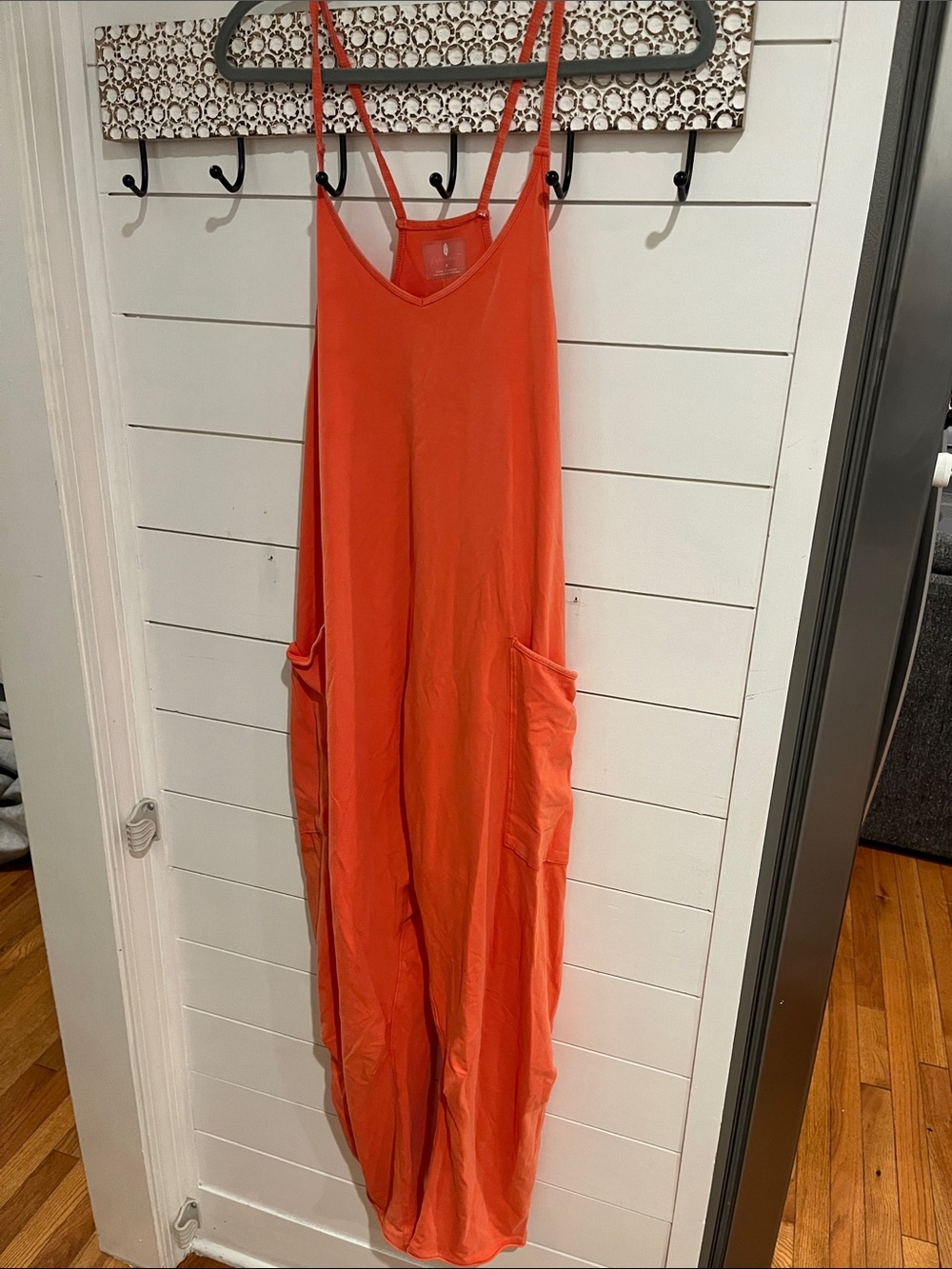 Free People movement Hot Shot Coral Sleeveless onsie jumpsuit small